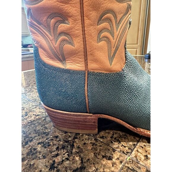 Turquise Stingray Tres Outlaws boots - Picture 4 of 12